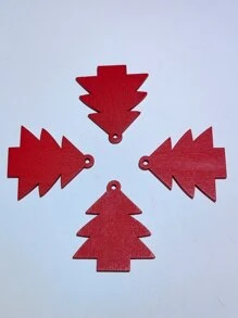 20入組5cm紅色聖誕樹形狀家居裝飾掛飾 - 紅色 - 查看 7