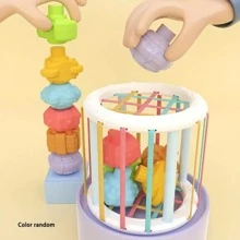 Rainbow Stacking Toy For Infant Fine Motor Skills And Grip Training Baby Early Educational ToySchool, Student,Stationery,School Supplies