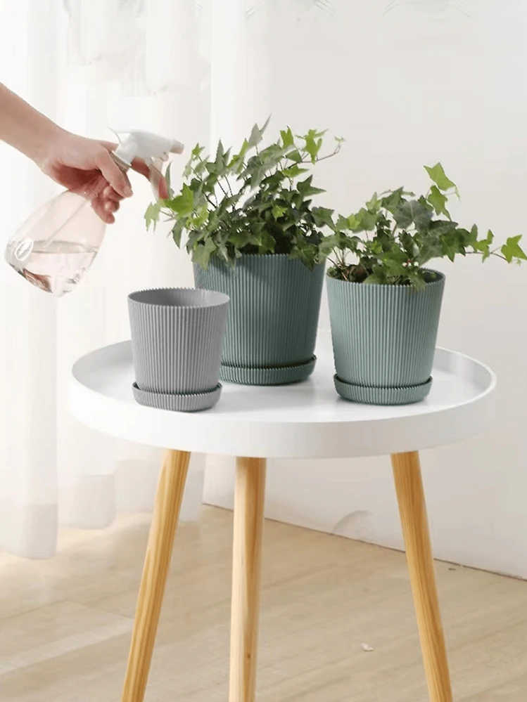 Supporto per piante e fiori in vaso da 3,3 pollici, drenaggio rotondo