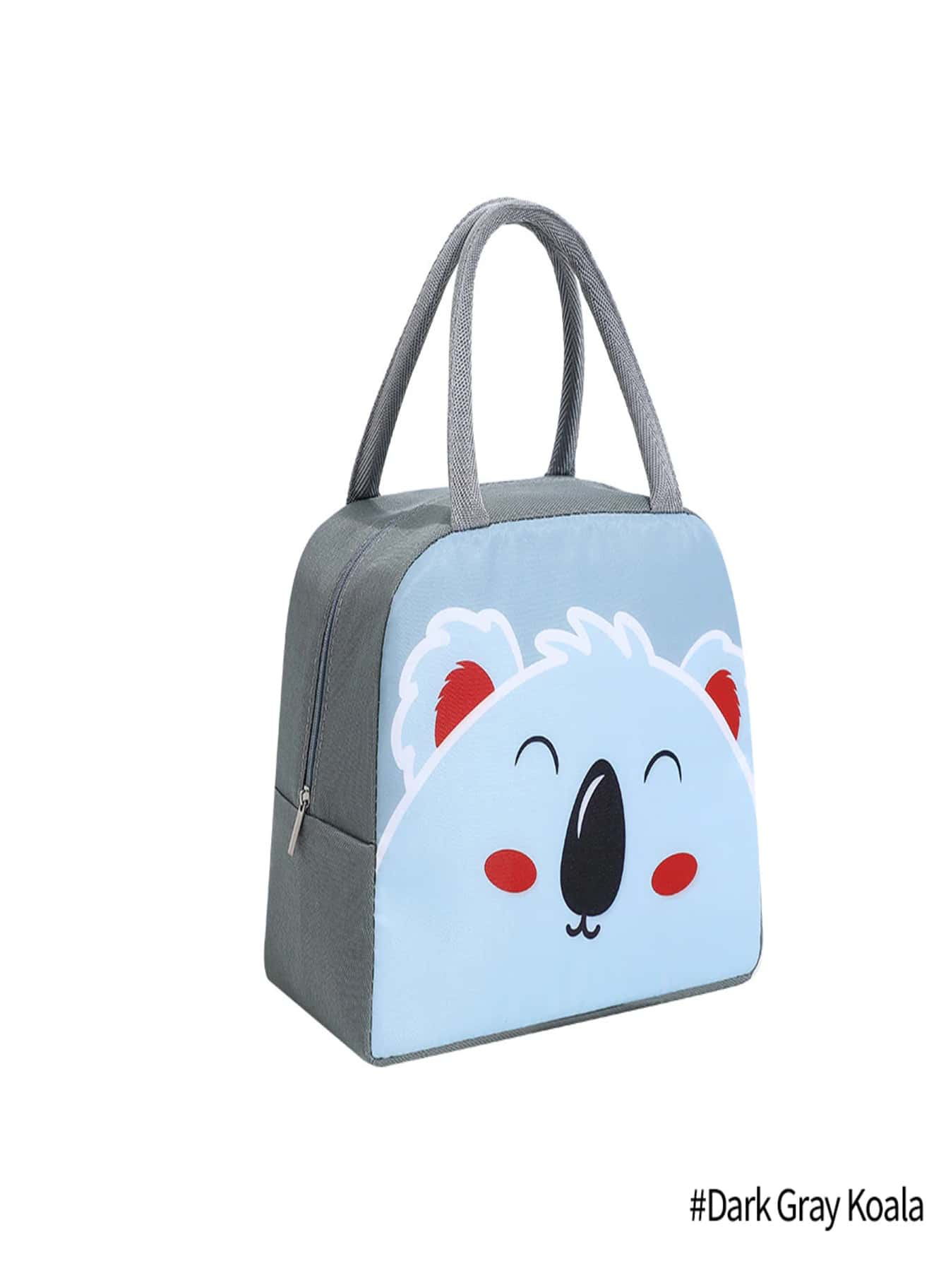 Divertidos Loncheras Térmicas para Niños Diferentes Diseños Bolsa de Almuerzo - Gris Oscuro - Ver 1