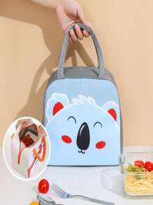 Divertidos Loncheras Térmicas para Niños Diferentes Diseños Bolsa de Almuerzo - Gris Oscuro - Ver 2