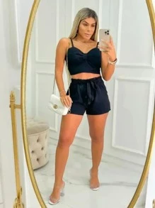 Women Two-piece Outfits - màu đen - Xem 3
