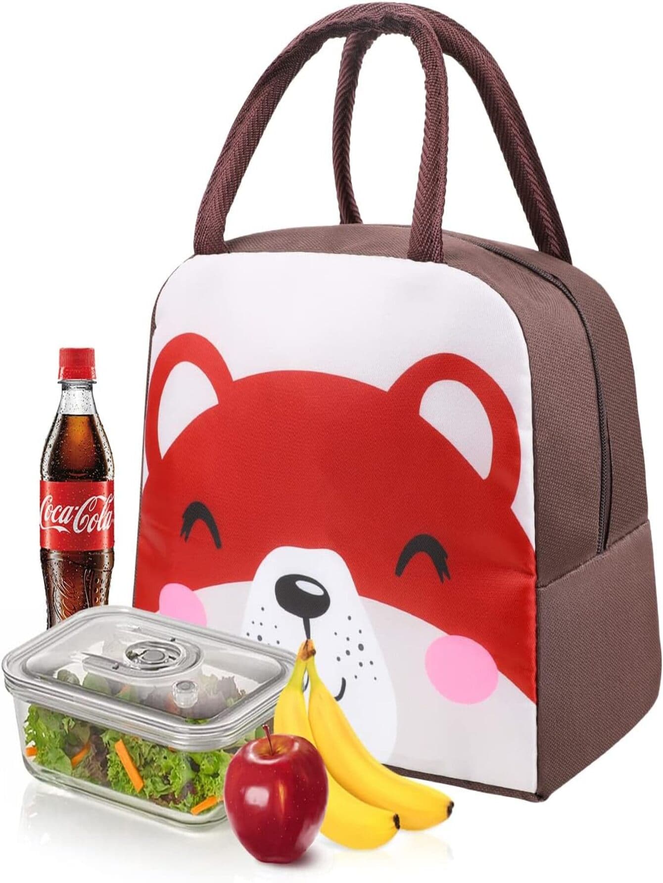 Divertidos Loncheras Térmicas para Niños Diferentes Diseños Bolsa de Almuerzo - Caqui - Ver 1