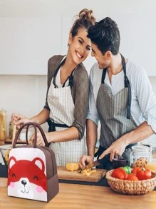 Divertidos Loncheras Térmicas para Niños Diferentes Diseños Bolsa de Almuerzo - Caqui - Ver 5