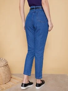 Women Jeans - Dark Wash - View 2