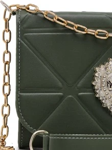 Women Shoulder Bags - 軍綠色 - 查看 3