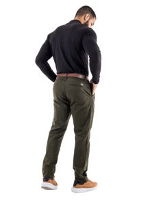 Urban Zone Jeans Men Pants - 軍綠色 - 查看 3