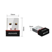adaptador de red inalámbrico WL.04 Conexión Rápida y Estable amplia variedad de sistemas ventaja de una conexión a internet rápida Windows, macOS y Linux, ELE-GATE - Multicolor - Ver 4
