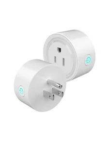 Contact WiFi Smart Plug Compatible With Alexa And  Home - White - View 1