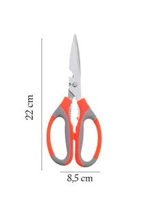 Tesoura Culinária Cozinha Multiuso Aço Inox - TOP - Laranja - Visão 2