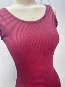 Women Dresses - Màu Đỏ Sâu - Xem 3