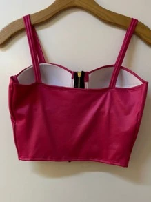 Women Tops - Hot Pink - View 2