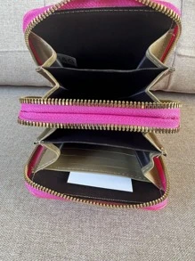 Bolsa feminina, carteira porta celular com alça regulável - Pink - Visão 2