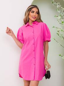 Women Blouses - Màu Hồng Tươi - Xem 3