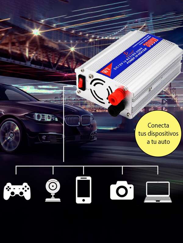 Inversor De Corriente CH.60.300W 300w 12v A 110v Automotriz ELE-GATE