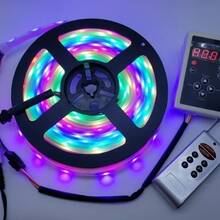 Fita Led Digital 6803 Rgb 133 Efeito Com Controle + Fonte 5a