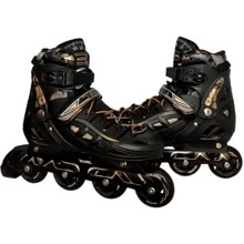 Patines Fitness Ajustables En Linea - Dorado - Ver 1