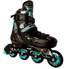 Patines Fitness Ajustables En Linea - Azul menta - Ver 1