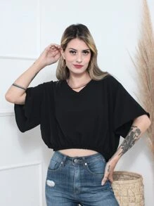Women Tops - Black - View 2