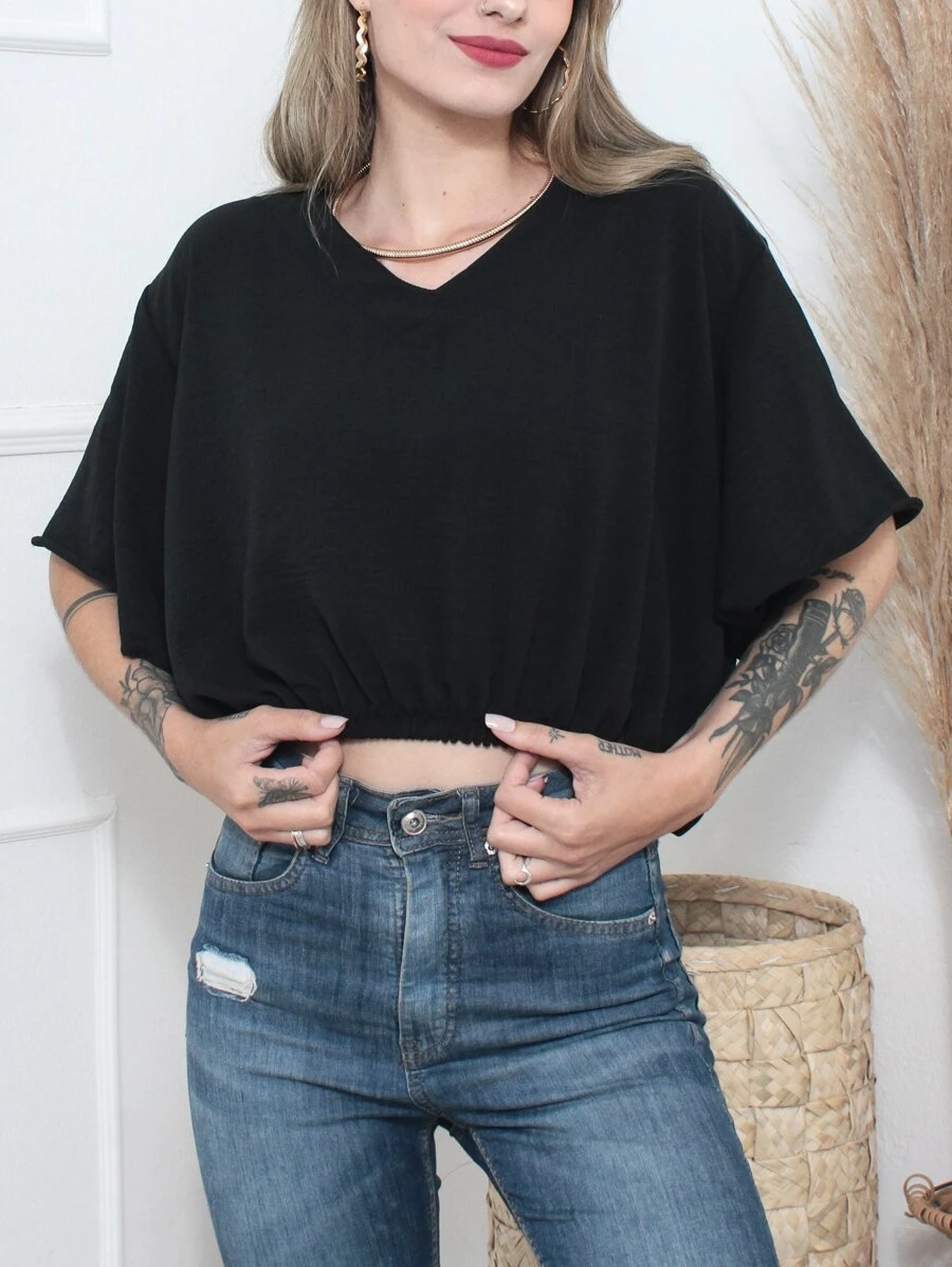 Women Tops - Black - View 1