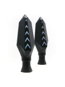 Rasen DIRECCIONAL PARA MOTO LED SECUENCIAL BI-COLOR TIPO FLECHA UNIVERSAL - Rojo - Ver 3