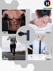 Mini Portable Rechargeable Massage Gun Electric Massager For Muscle Shoulder Neck Arm Relaxation - Multicolor - View 1