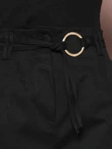Women Pants - 黑色 - 查看 5