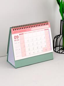 1 Pieza 2024 Decoración De Soporte De Calendario De Escritorio Lindo - Verde - Ver 3