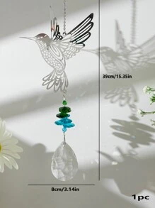 1pc treo tường pha lê thiết kế chim - Nhiều màu - Xem 2