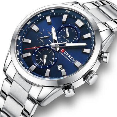 Curren Nam Thạch anh Đồng hồ đeo tay Với Đa chức năng Đồng hồ bấm giờ , Chống nước Và Thép không gỉ Ban nhạc