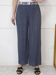 Women Pants - 深灰色 - 查看 1
