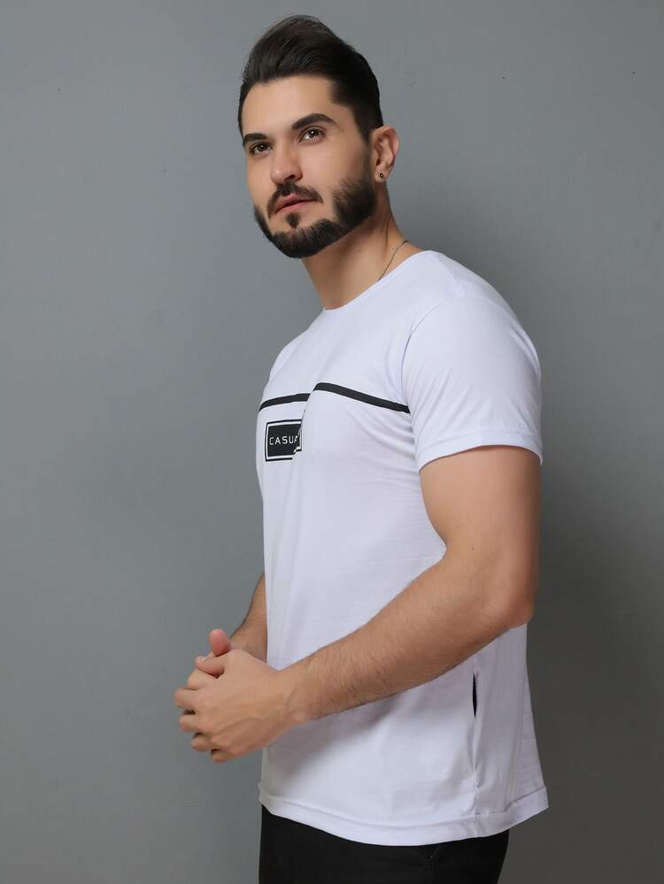 Men T-Shirts - 白色 - 查看 6