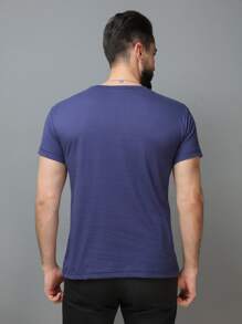 Men T-Shirts - 藏蓝色 - 查看 2
