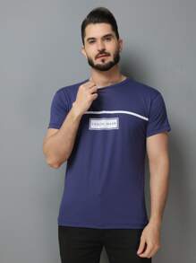 Men T-Shirts - 藏蓝色 - 查看 4