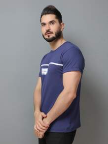 Men T-Shirts - 藏蓝色 - 查看 6