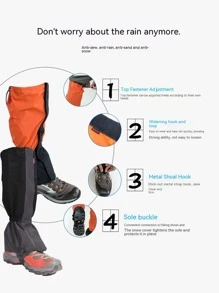 雪腿綁腿防水、透氣、保暖護腿套,非常適合健行、健行和登山