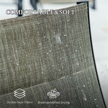 Dining Swivel Chairs Set of 2,Metal Steel Chair with Textilene Mesh Fabric,Outdoor Chair for Outside Porch Balcony Garden Backyard(2 Chairs)