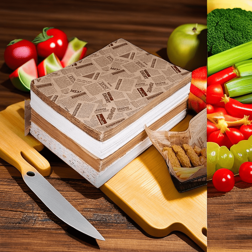 100pcs baking paper paper paper tray liner greaseproof paper