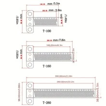 Woodworking Scribe 60-360mm T-type Ruler Hole Scribing ruler Aluminum alloy Line Drawing Marking Gauge DIY Measuring Tools - Red - View 3