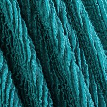 1 pc BLANKET PLEAT THROW ,TEAL,50X60IN(Pax Pleat Throw) - Teal Blue - View 4