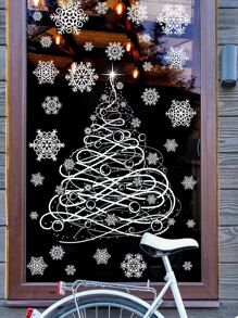 1 cái/2 cái/3 cái Miếng dán trang trí cây và bông tuyết, Miếng dán, Decal dán tường, Decal dán tường bằng nhựa vinyl để trang trí nhà cửa, Vật dụng trang trí mùa xuân làm mới ngôi nhà của bạn, Miếng dán trang trí Rama - trắng - Xem 2