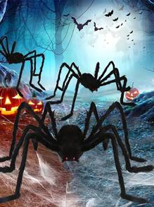 1pc Halloween Realistic Hairy Spider Decoration Collection, Giant Spider Prop For Indoor/Outdoor/Yard/Patio/Windows, Creepy Decoration,Christmas