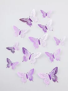 蝴蝶貼 - 紫色 - 查看 3