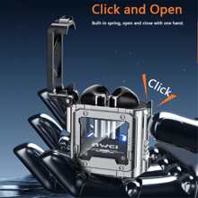 1 件银色无线游戏耳机，带 RGB 灯、充电盒、锌合金机甲风格设计、钛膜双动圈、ANC 和 ENC 降噪、立体声、低延迟、TWS 无线音乐耳机、运动耳机、IPX6 防水 - 銀色 - 查看 7