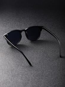 1 件男士经典黑色几何方形装饰时尚眼镜，适合夏季户外活动休闲太阳镜配饰沙滩配饰眼镜太阳镜，适合夏季海滩度假、户外、旅行 - 灰色 - 查看 6