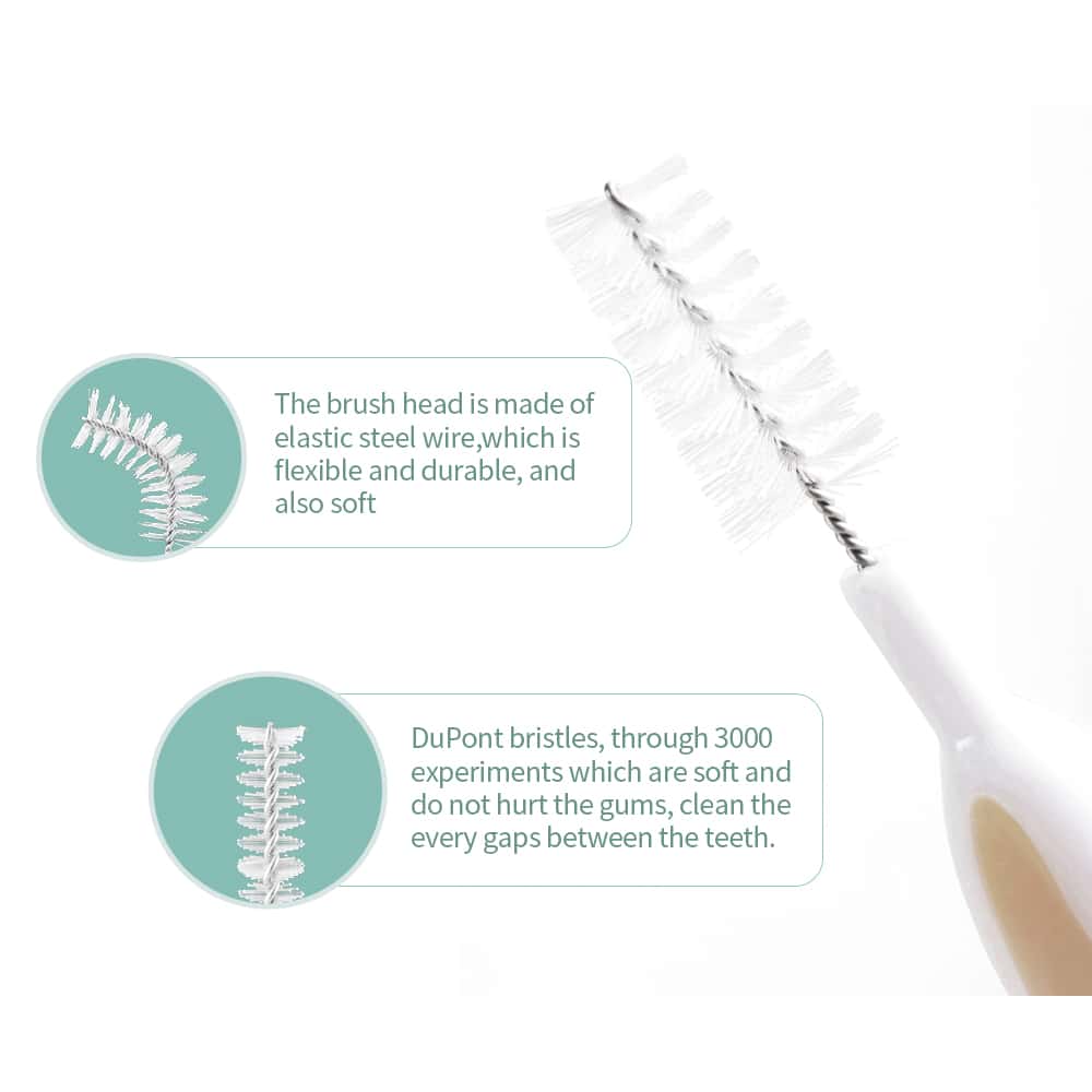 10 count Interdental Brush for Braces Toothpick Tooth Floss Oral