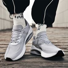 absorción de impacto Zapatos de atletismo , de hombres ligero Comba de aptitud física Zapatos , anti deslizante durable Zapatillas deportivas - Gris - Ver 4