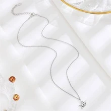 OMID 1入組S925純銀時髦摺紙仙鶴吊墜項鍊,合適的適用於女性日常穿著 - 項鍊 - 查看 8