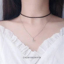 OMID 1入組S925純銀時髦摺紙仙鶴吊墜項鍊,合適的適用於女性日常穿著 - 項鍊 - 查看 2