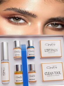 Lash Lift Kit -New Lash Lift Set Eyelash Perm Kit Lash Curling Eyelash Extensions Eyelash Makeup Tool Cling Film Lifting - Multicolor - View 5